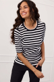 Studio Anneloes Luna stripe short slv pullover