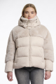 Rino en Pelle Padded jacket with faux fur details