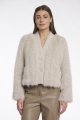 Rino en Pelle Short faux fur jacket
