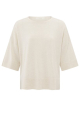 YAYA Oversized fine knitted t-shirt