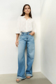 YAYA Denim with turned-up hem