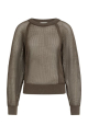 YAYA Mesh stitch raglan sweater